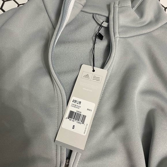 NWT Adidas golf 3 stripe jacket size small - Picture 4 of 7
